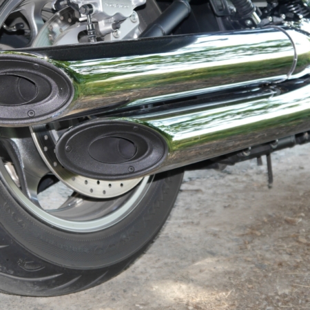 Verstellbarer Auspuff-Umbau Kawasaki VN 2000