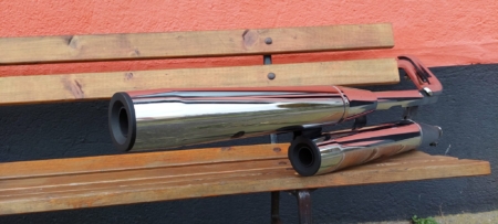 Verstellbarer Auspuff-Umbau Yamaha Dragstar XVS 125